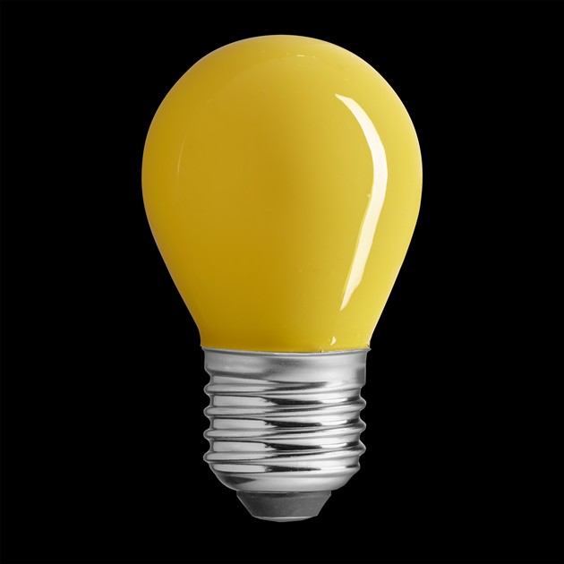 Klot gul E27 4W dimbar